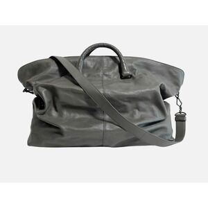 BOTTEGA VENETA Intrecciato Grey Boston Bag